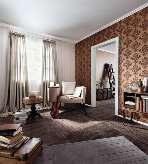 Fuggerhaus wallcoverings Arietta and Octavia which are part of the collection Ensemble.