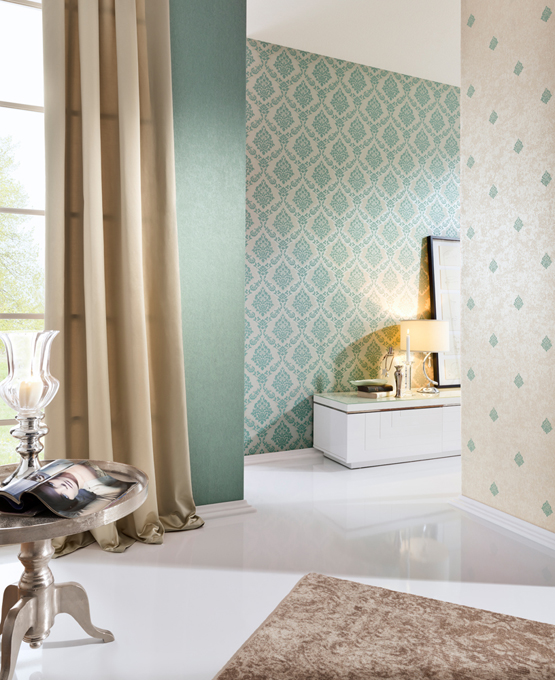 Fuggerhaus wallcoverings Romana, Honora and Phokas which are part of the collection Byzantium.